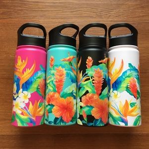 NWOT Hawaii Island Garden Water Bottle